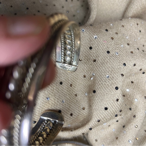 mark wasserman samara vintage sterling silver Bracelet cuff stamp MWS 925 Mexico - Picture 9 of 12